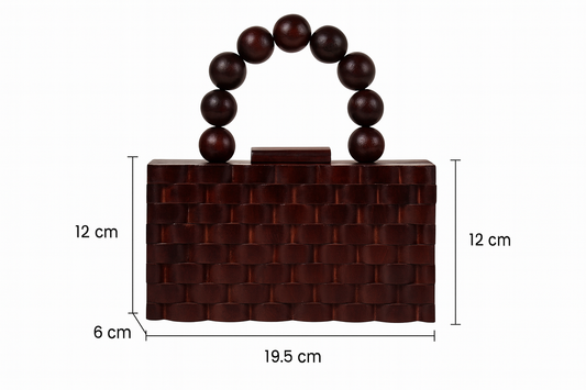 wooden purse