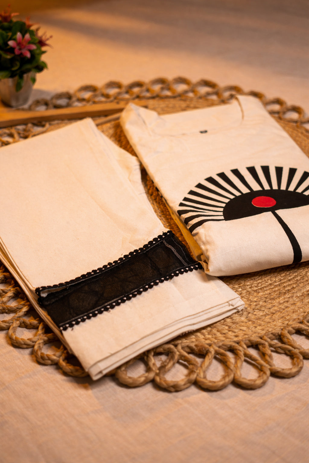 Sunrise Noir Cotton Set”