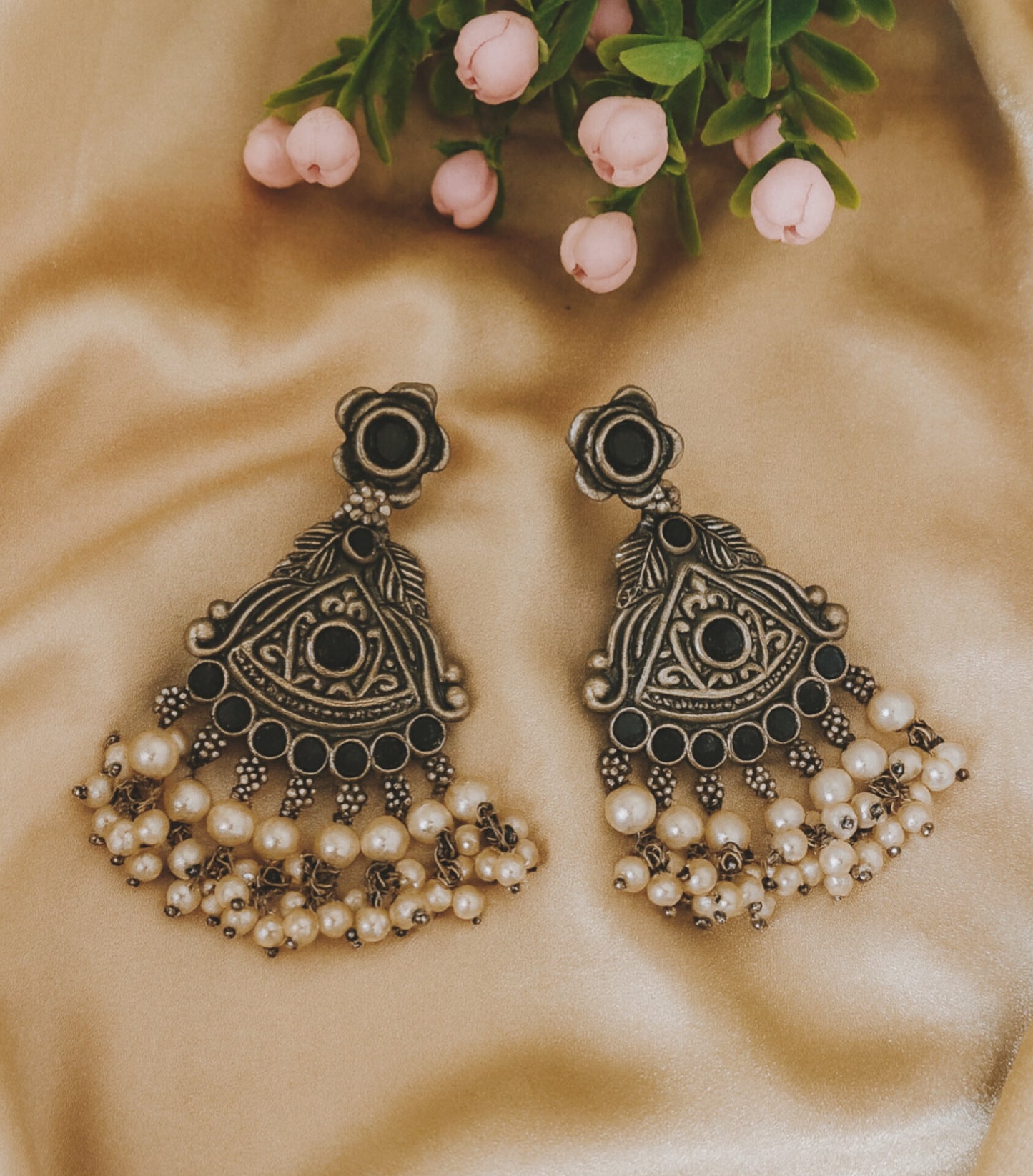 Oxidised Silver Earrings