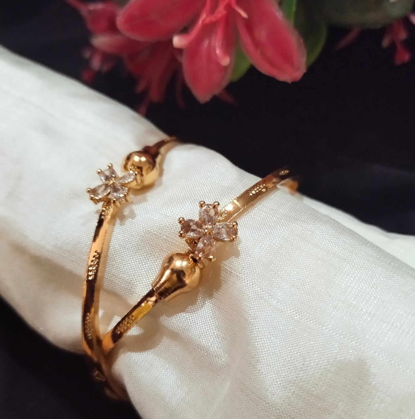 Golden Bloom Bangles