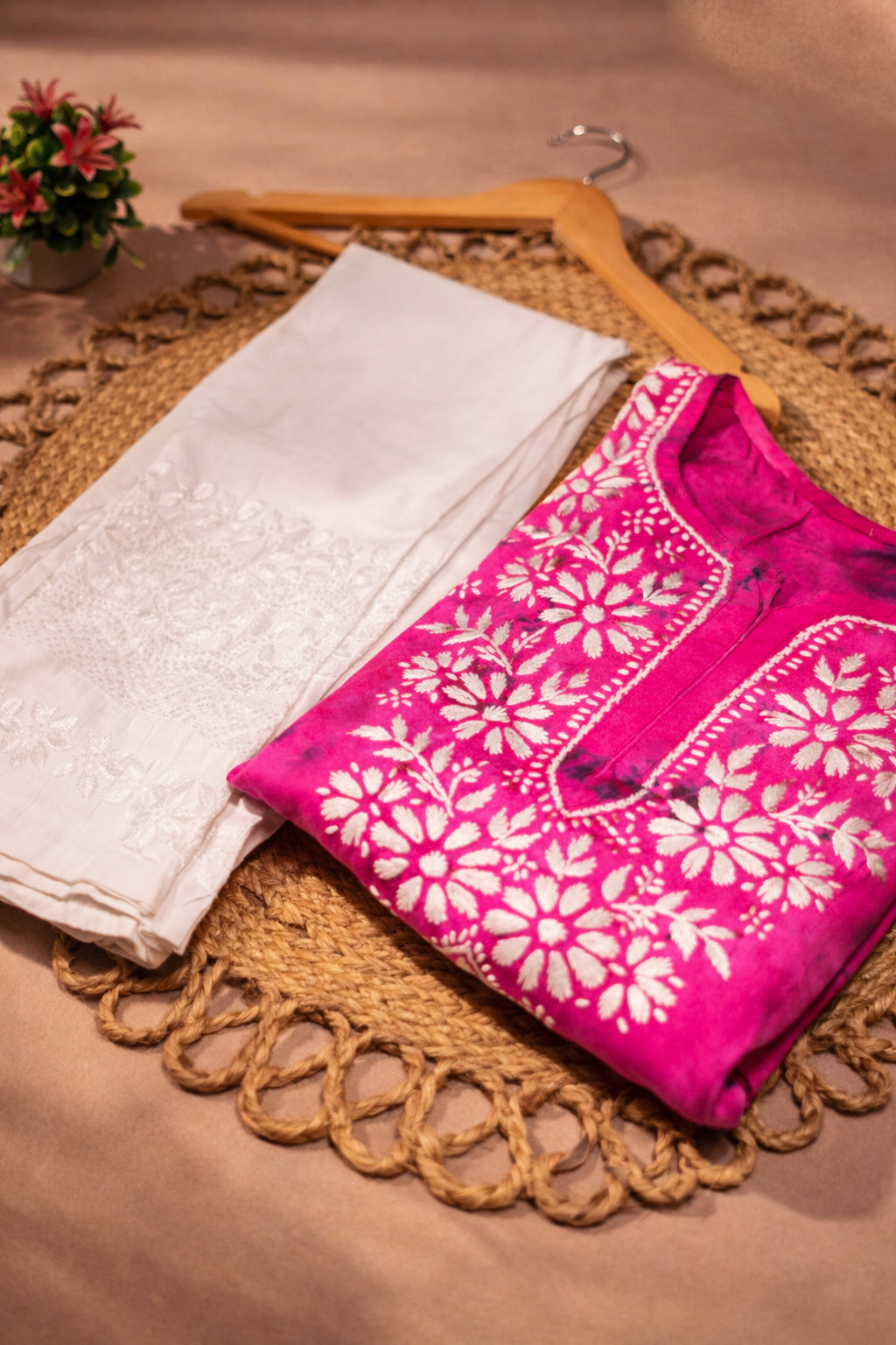 Pink Gulzar Chikankari Suit
