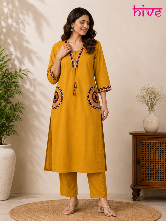Office Wear Cotton Suit