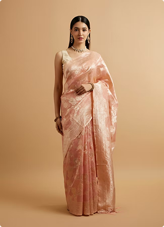 Beige Saree