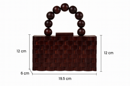 wooden purse