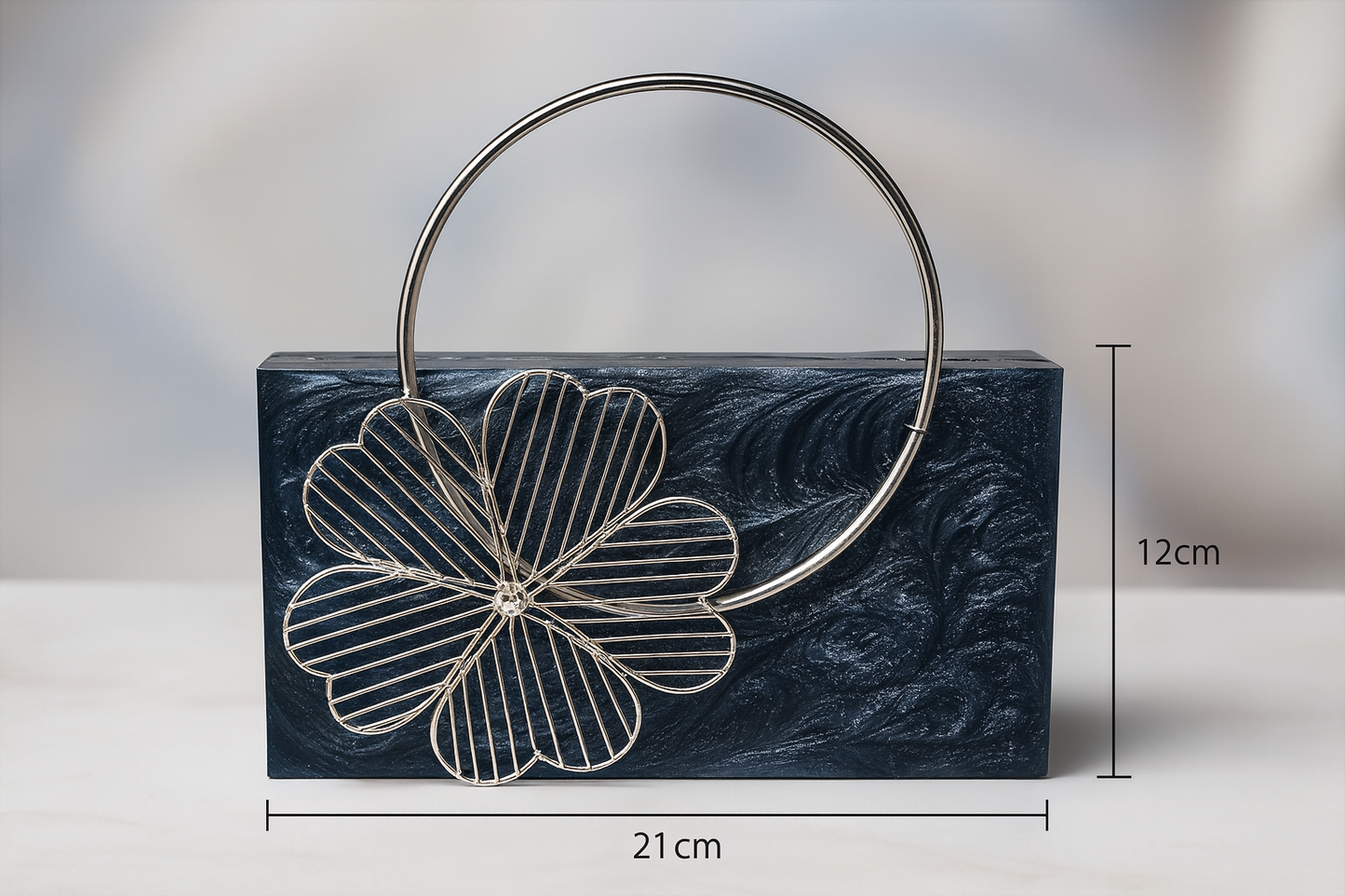 Neelkamal Bloom Resin Party Purse