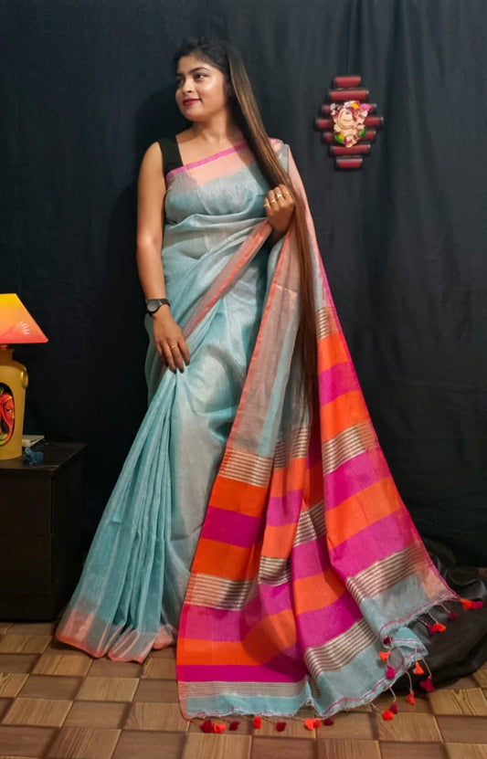 Khadi silk saree