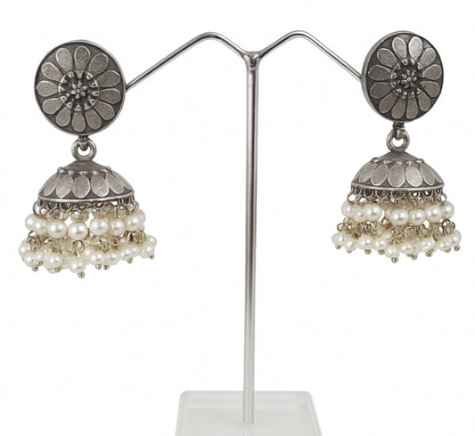 Pearl Blossom Jhumka