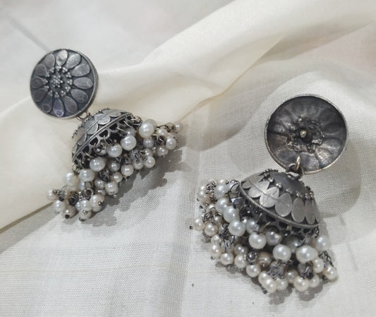 Pearl Blossom Jhumka