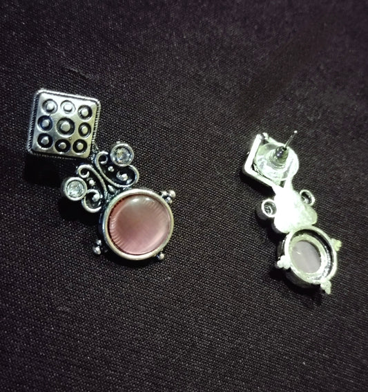 Pink Aura Studs
