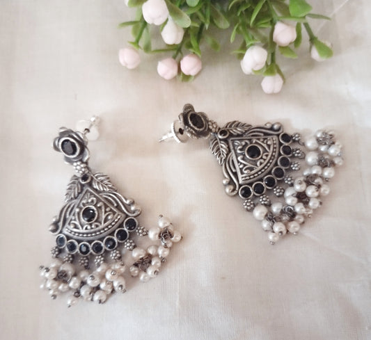 Oxidised Silver Earrings