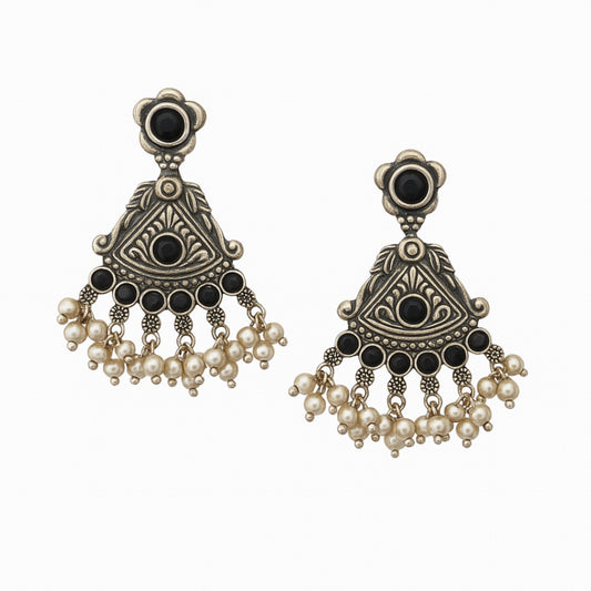 Oxidised Silver Earrings