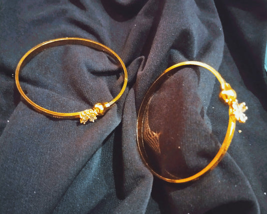 Golden Bloom Bangles