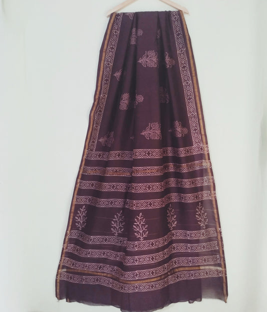 Block Printed Saree