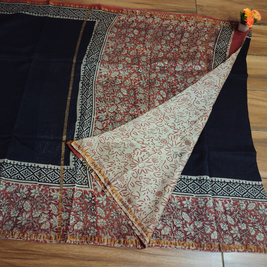 Block Printed Saree
