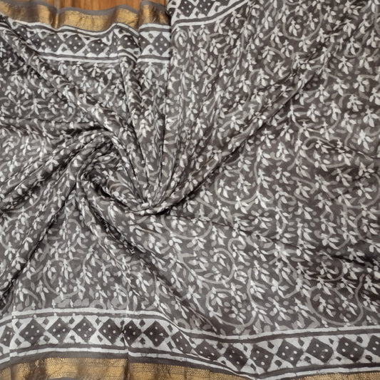 Block Printed Saree