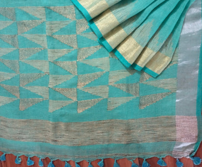 Pure Linen saree
