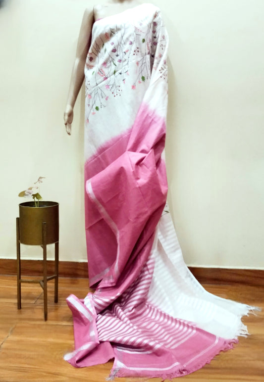 Linen Saree