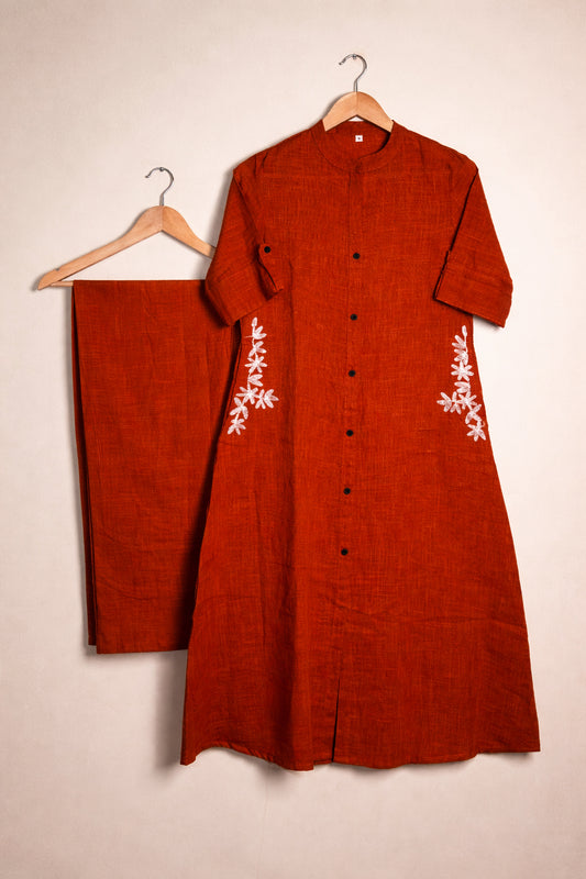 Rust Bloom Cotton Set