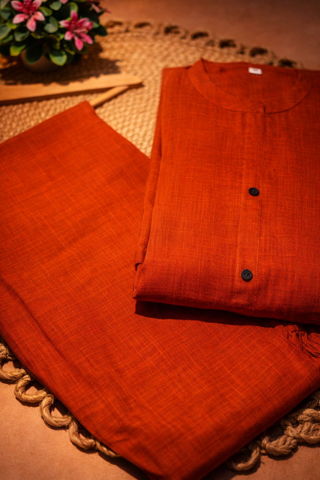 Rust Bloom Cotton Set