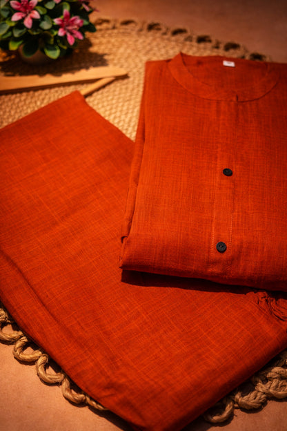 Rust Bloom Cotton Set