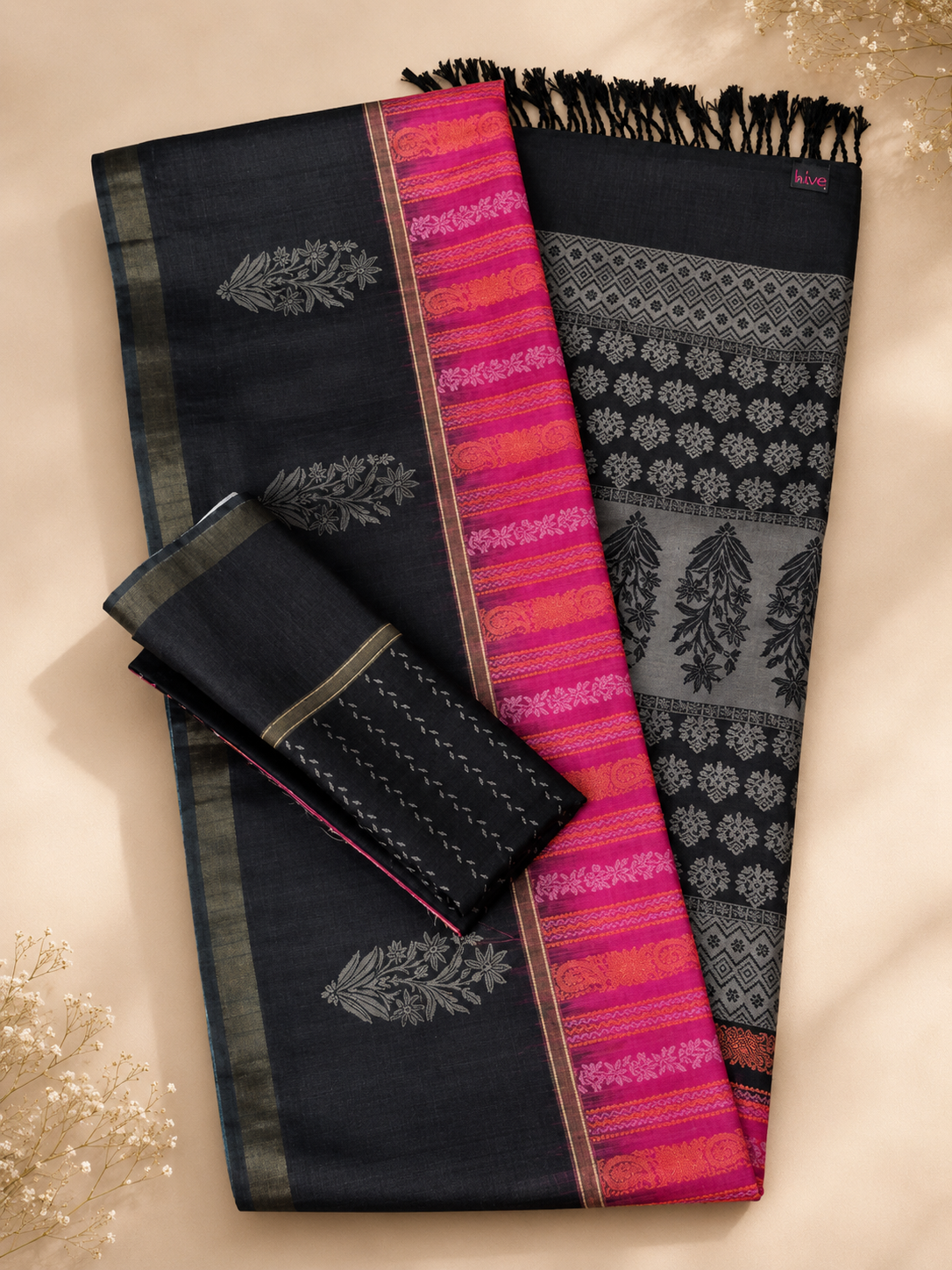 Linen Cotton saree