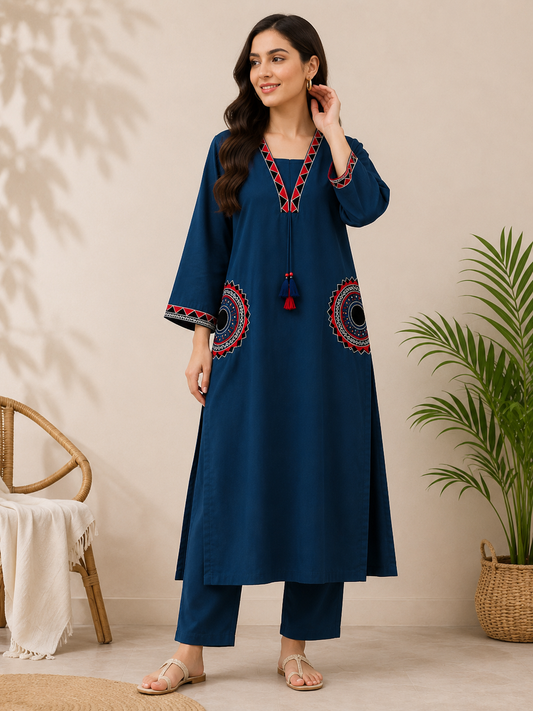 Office Wear Cotton Suit