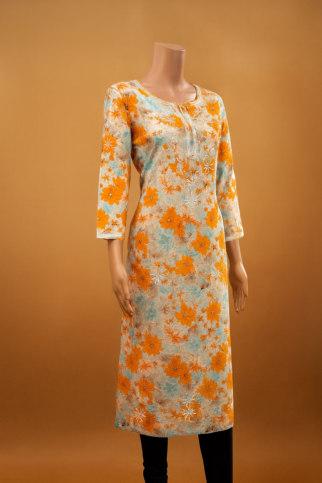 Chikankari Straight Kurta