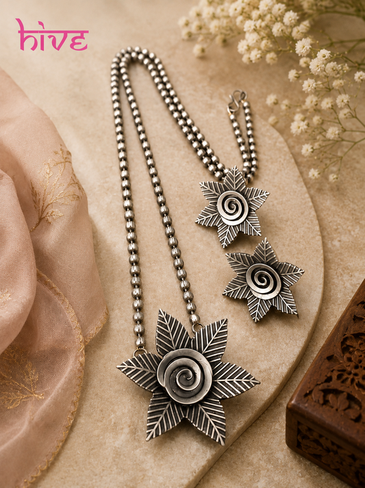Blossom Oxidised Set