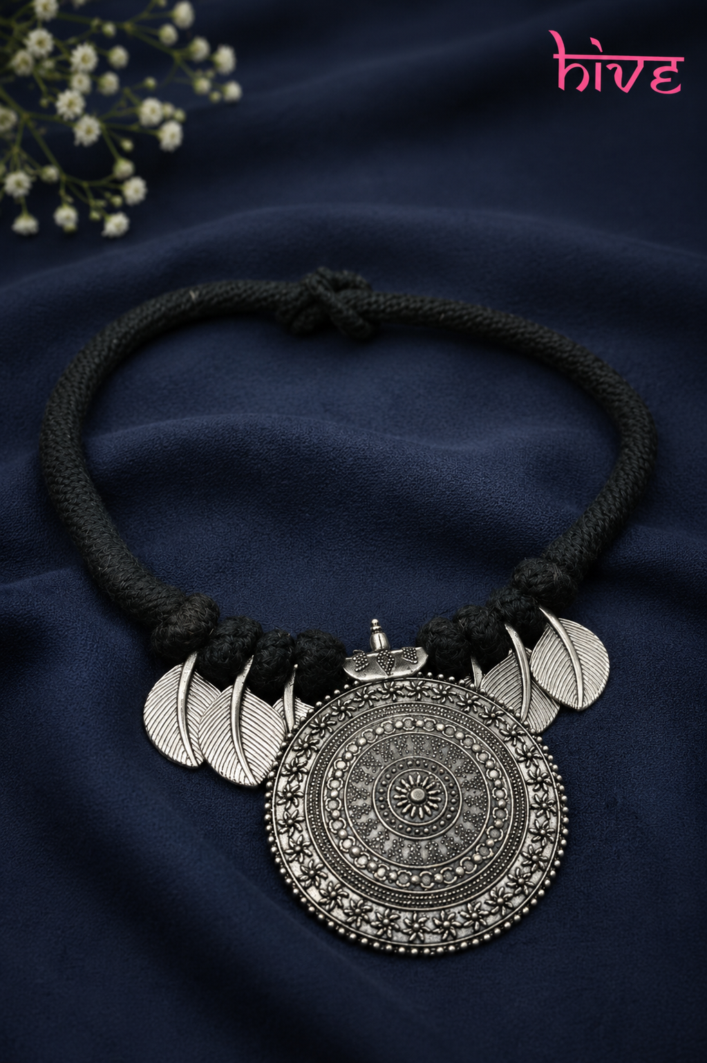 Oxidised Pendant Necklace