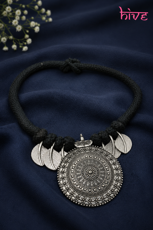 Oxidised Pendant Necklace