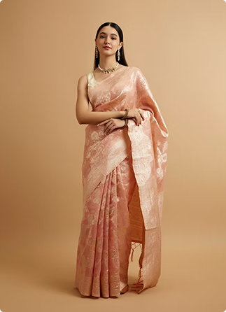 Beige Saree